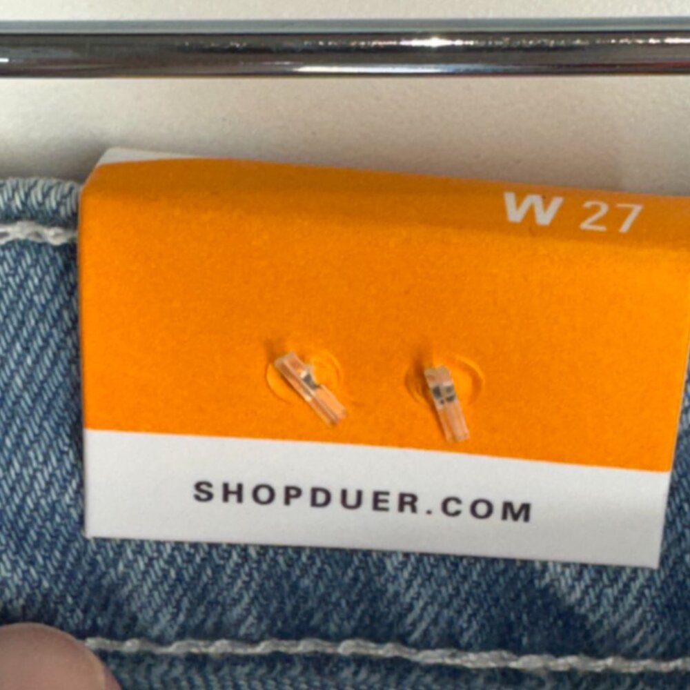 NWT DU/ER High Rise Denim Short in Light Bleach - Picture 5 of 7